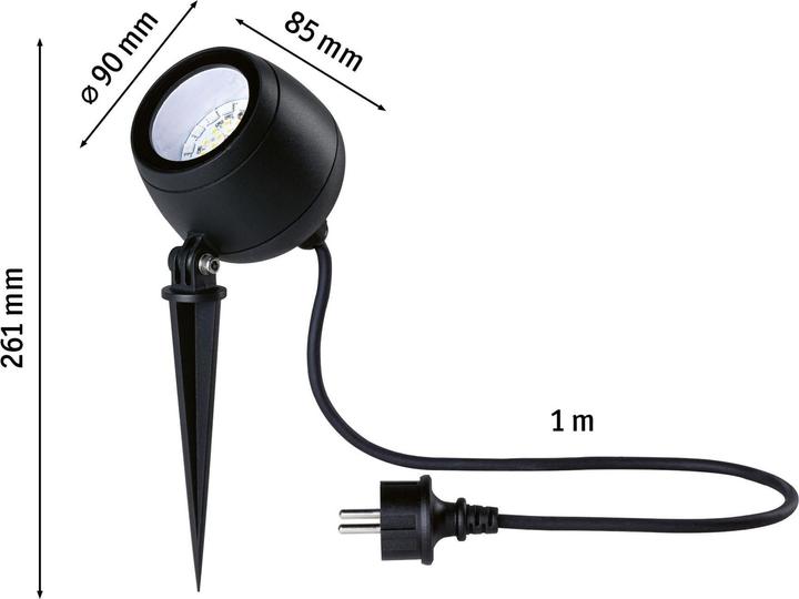 Produktbild Paulmann Outdoor 230V Spot Kikolo (620 lm, IP65)