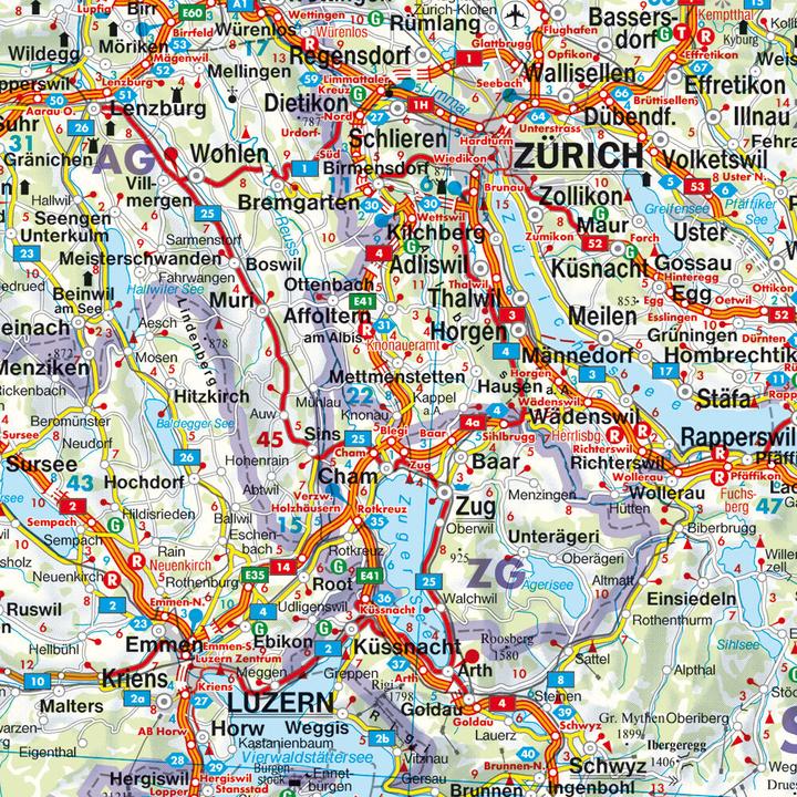 Produktbild Schweiz, Autokarte 1:400.000