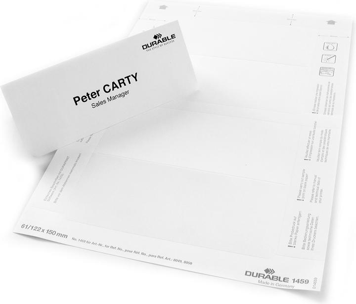 Image du produit Durable Étiquettes à insérer