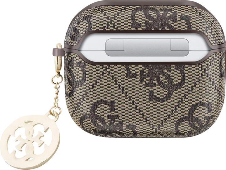 Actual product image Guess Case for Airpods 3 4G Script with glittering charm with rhinestone embellishment (Headphone sleeve)