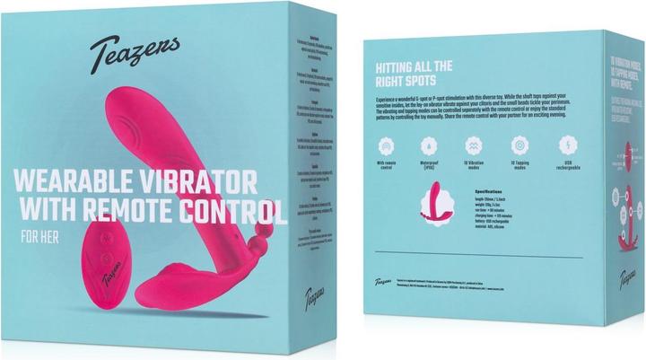 Actual product image Teazers Wearable Vibrator with Remote