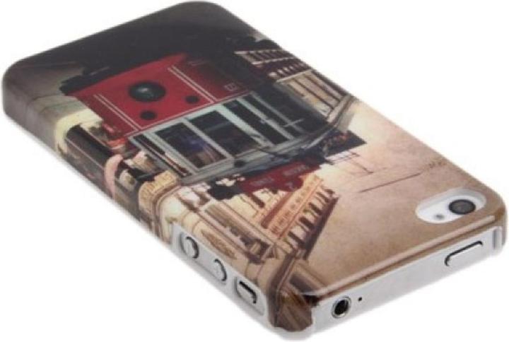 Produktbild König Design Schutzhülle Hard Case Hülle für Handy iPhone 4 & 4S Strassenbahn (Apple iPhone 4, LG G4s)