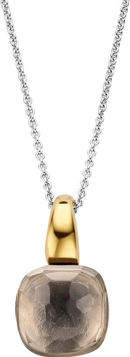 Ti Sento Milano Kette und Anhänger mit hellbraunem Crystal 6785TT (925er Silber, 45 cm)