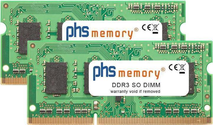Actual product image PHS-memory 8GB (2x4GB) kit RAM memory for QNAP TS-870 DDR3 SO DIMM 1600MHz (TS-870, 2 x 4GB)