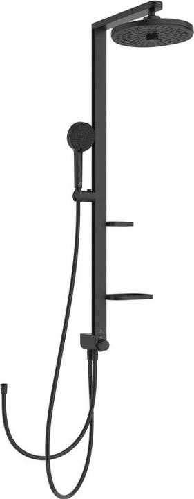 Actual product image Ideal Standard Shower system Alu+ without tap, 2 shelves, 2F hand shower, 2F overhead shower
