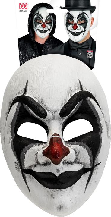 Produktbild Widmann Commedia Dell'Arte Maske Clownmaske Schwarz Weiss