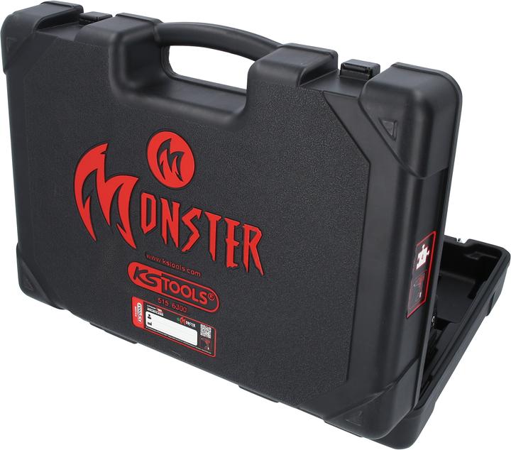 Productafbeelding KS Tools eMONSTER borstelloze accu klopboormachine en schroevendraaierset, 4-delig | 18 volt, 2 accu's en (Oplaadbare batterij)
