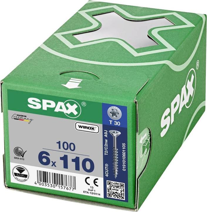 Actual product image Spax Chipboard screws (100 Screws per piece)