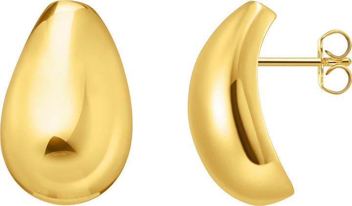Thomas Sabo Ohrstecker Teardrop-Form (750 Gelbgold Vergoldung, 925 Sterlingsilber)