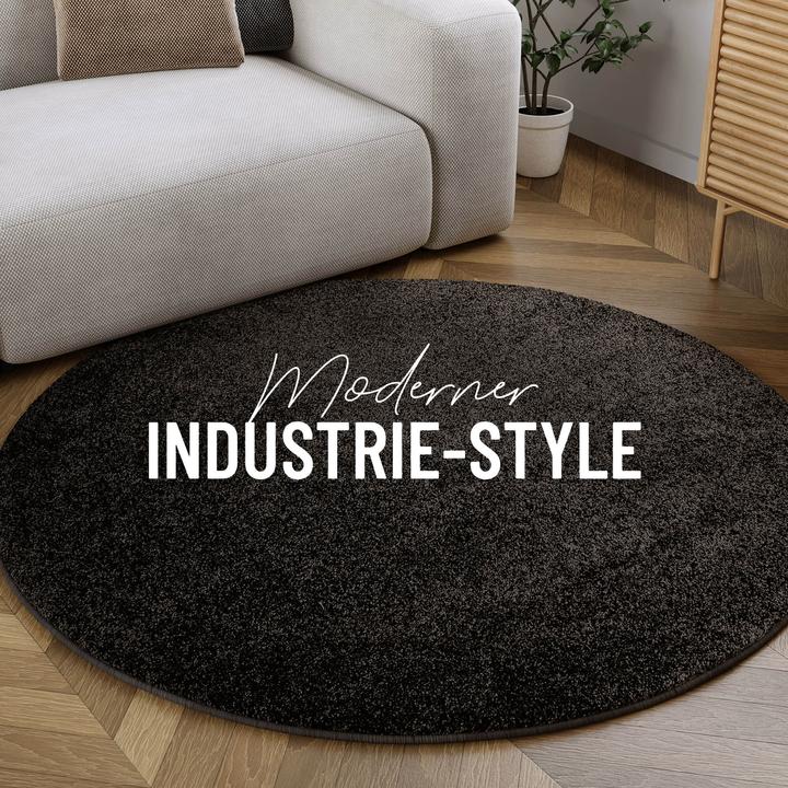 Produktbild Homie Living Kurzflorteppich Manta (120 x 120 cm)