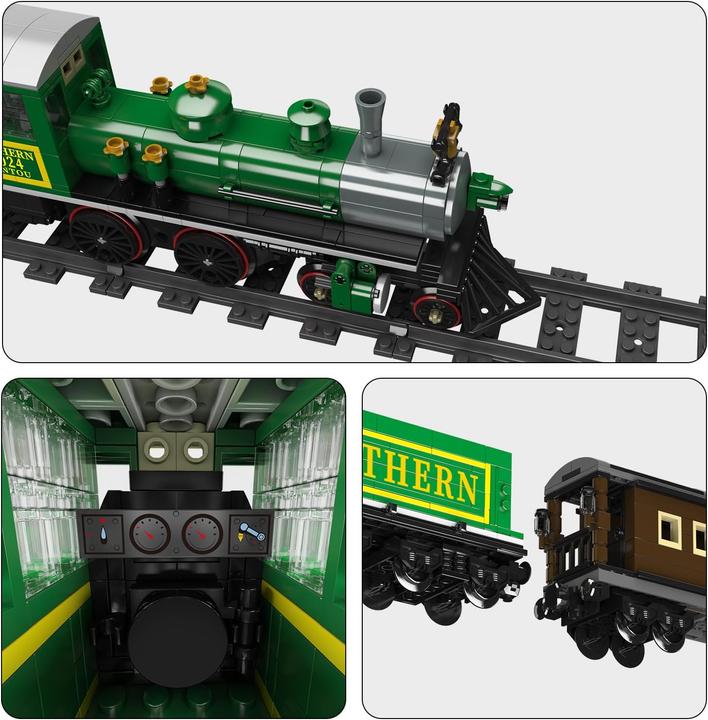 Actual product image Mould King Steam locomotive 4-4-0