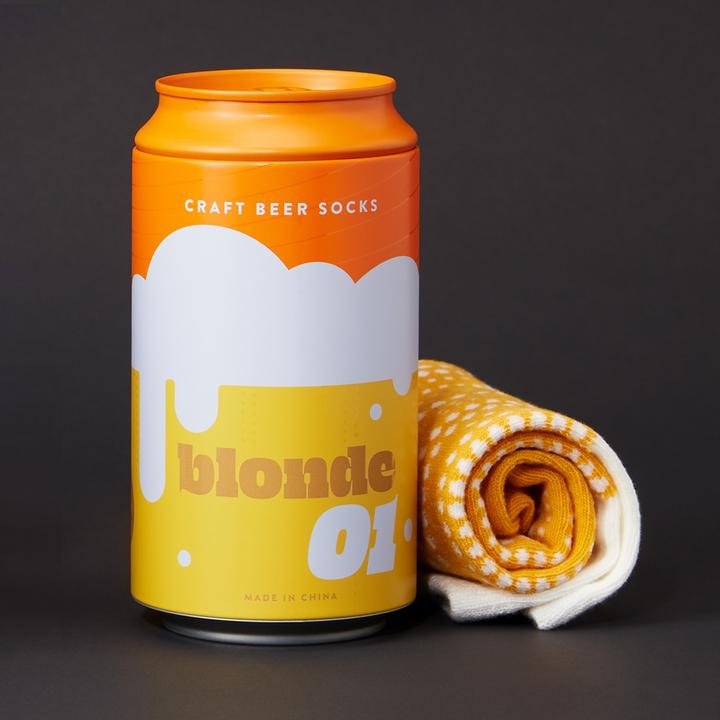 Immagine prodotto Luckies Calzini da birra artigianale - Biondo (Taglia unica)