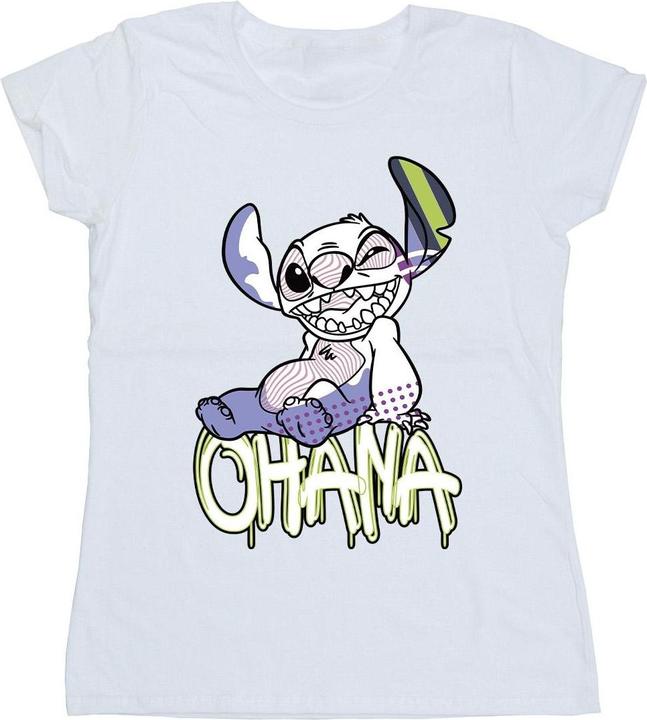 Disney Lilo And Stitch Ohana Graffiti TShirt (XXL)