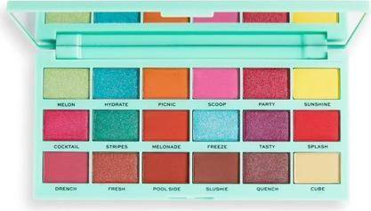 Actual product image Makeup Revolution I Heart Revolution Tasty Eyeshadow Palette Watermelon Eye Shadow Palette 22G (22g)