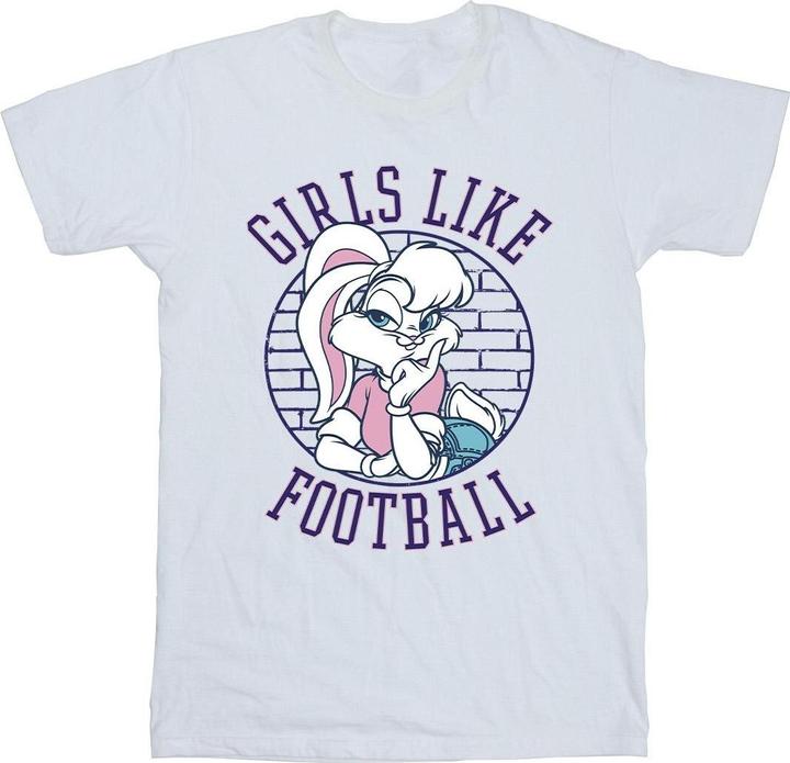 Looney Tunes Lola Bunny Girls Like Football TShirt (M)