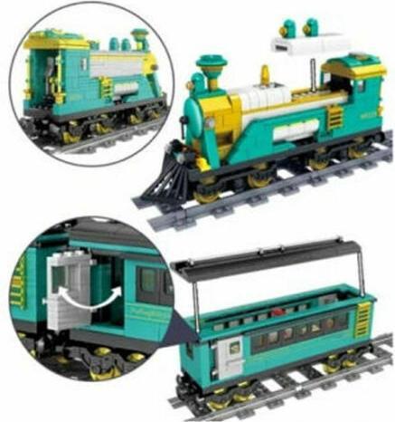 Image du produit Kazi Locomotive à vapeur avec wagons de marchandises