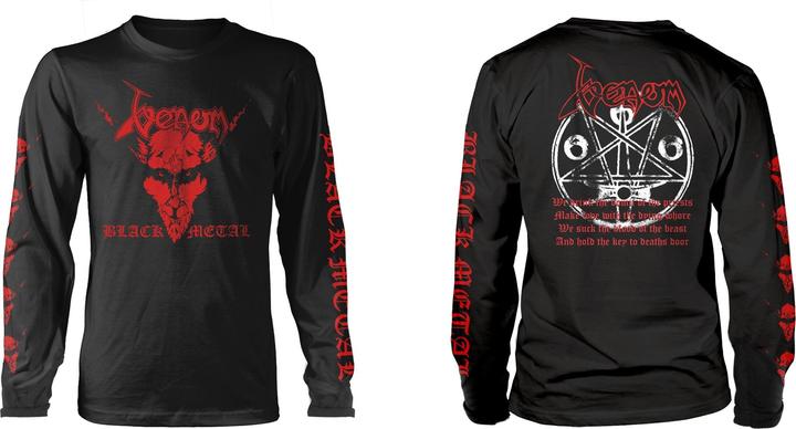 Actual product image Venom Black Metal Red Print (Longsleeve) (XL)