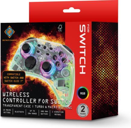 Immagine prodotto Deltaco Gaming Trasparente (Switch, Switch OLED, PC, Android, iOS)