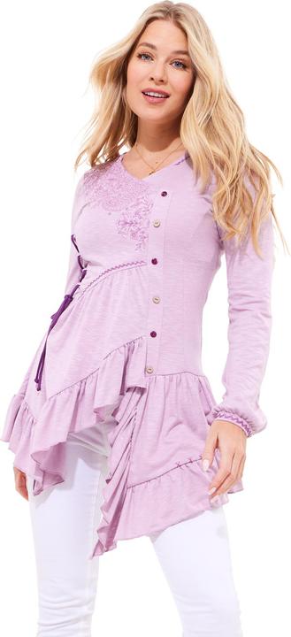 Actual product image Joe Browns Frilly Embroidered V-Neck Tunic (42)