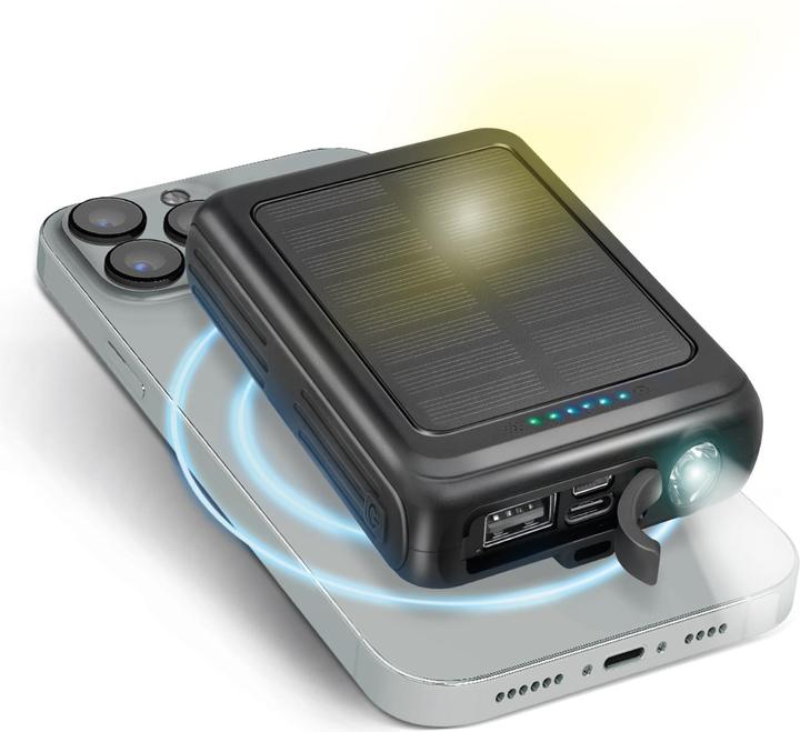 Image du produit SBS Banque d'énergie solaire 5000 mAh avec recharge sans fil (5000 mAh)