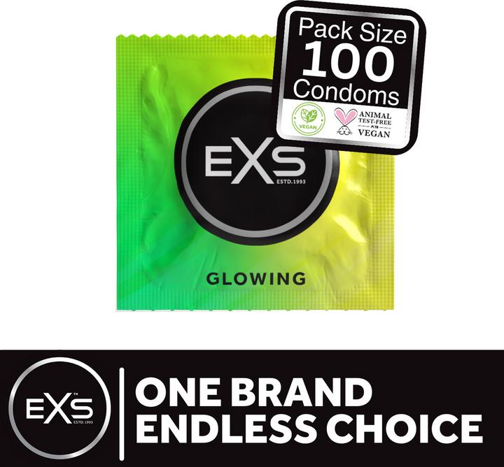 Produktbild EXS Glow in the Dark Condoms (100 Stk.)
