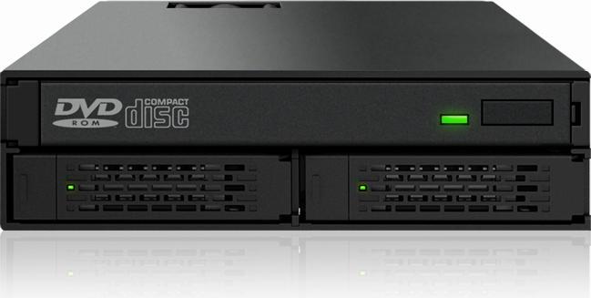 Produktbild Icy Dock MB994IPO-3SB 2-Bay 2.5" Backplane, Slim ODD 5.2"