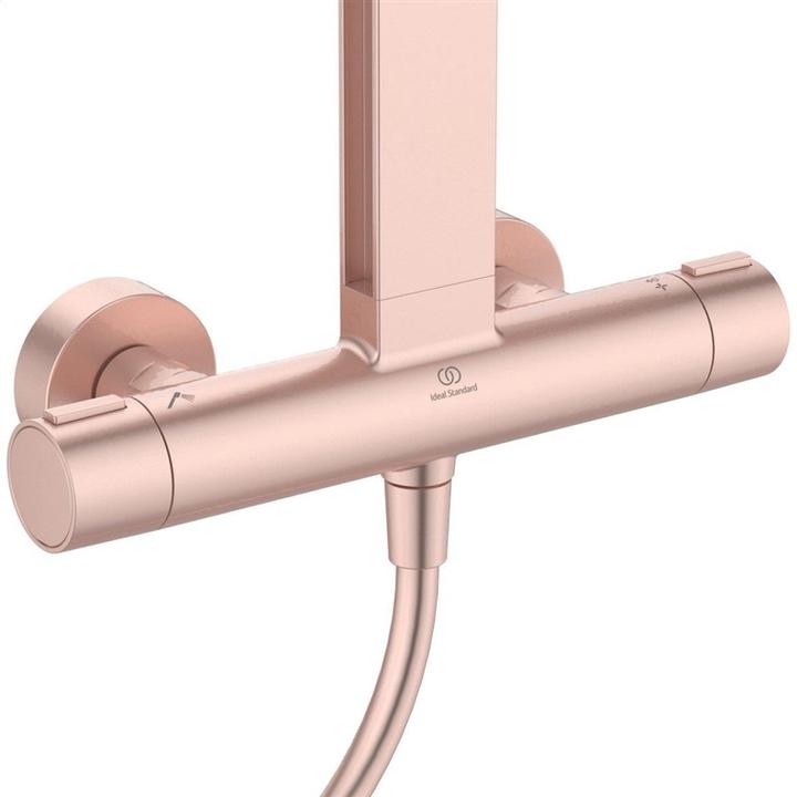 Produktbild Ideal Standard Duschsystem Alu+: Ceratherm Brausethermostat 2 Ablagen, 2F-Handbrause, 2F-Kopfbrause