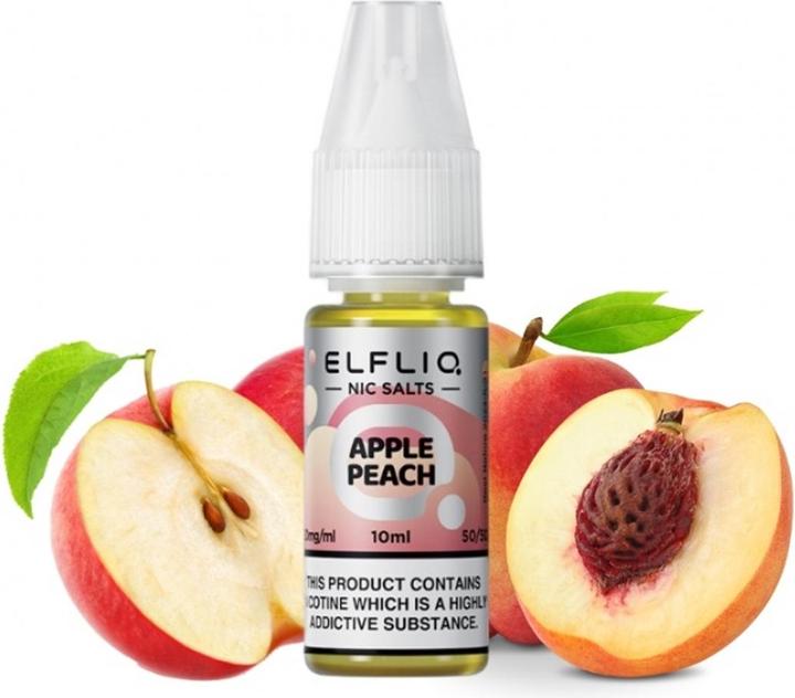 Actual product image Elfbar Elfliq (Apple, Peach)