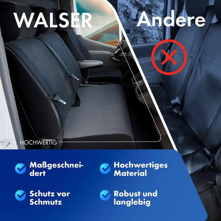 Immagine prodotto Walser Coprisedili per VW T6 doppia panca posteriore in poliestere BJ 07/2015 oggi