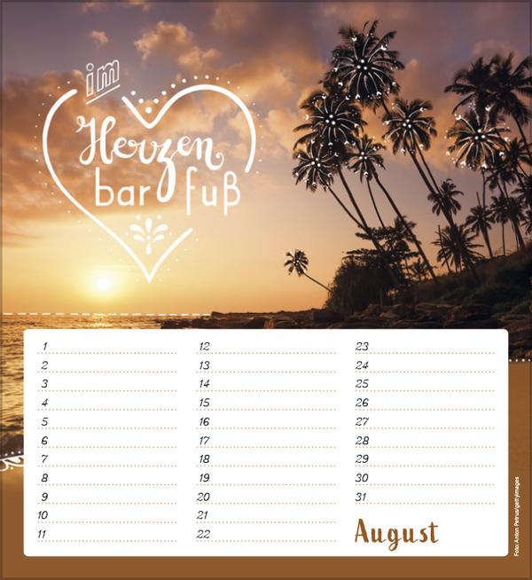 Immagine prodotto Calendario dei compleanni A piedi nudi nel cuore (Copertina rigida, Tedesco)