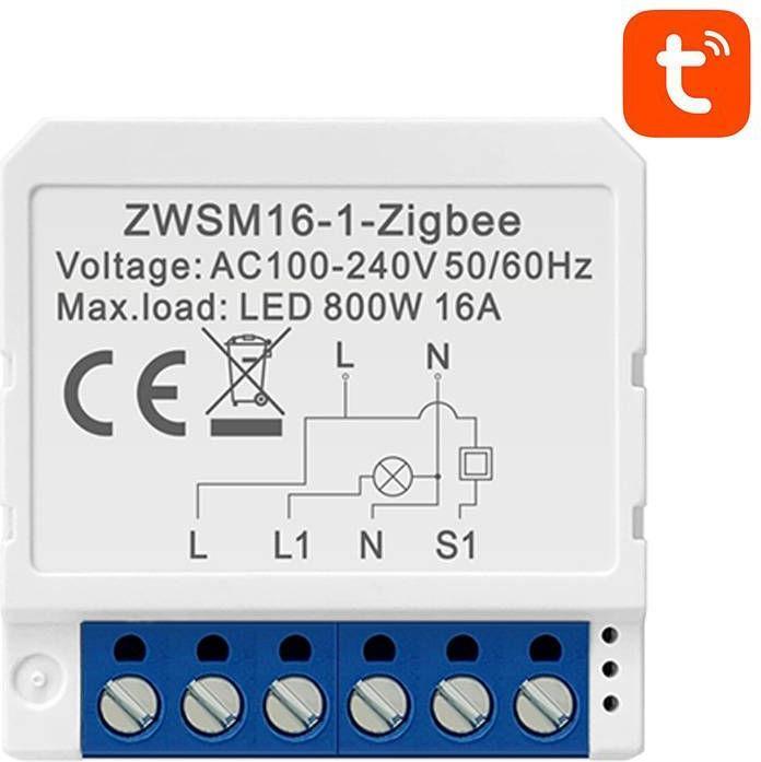 Immagine prodotto Avatto Modulo interruttore intelligente ZigBee ZWSM16-W1 TUYA (Attuatore di riscaldamento)