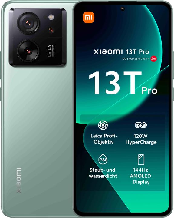 Xiaomi 13T Pro (1000 GB, verde prato, 6.67", Doppia SIM, 50 Mpx, 5G)
