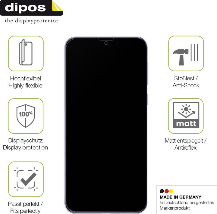 Actual product image Dipos Full Cover Screen Protector Matte (1 Piece, Ulefone Power 6)