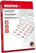 Produktbild Kores Universal-Etiketten, 105,0 x 42,3 mm, weiss, GP ohne Rand