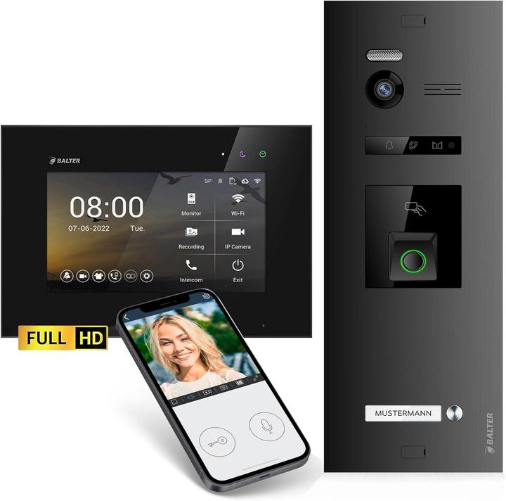 Immagine prodotto Balter EVO-HD Video-Türsprechanlage mit Fingerprint