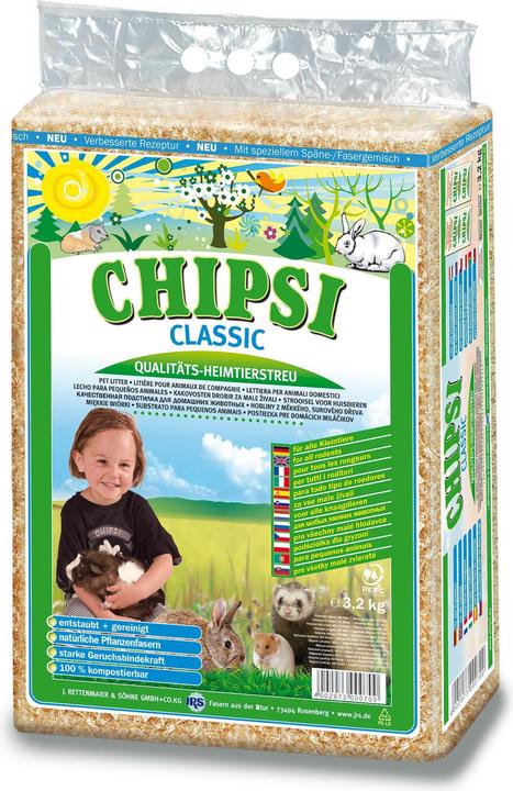 Produktbild Chipsi Einstreu Classic, 3.2 kg (3.20 kg, Einstreu)