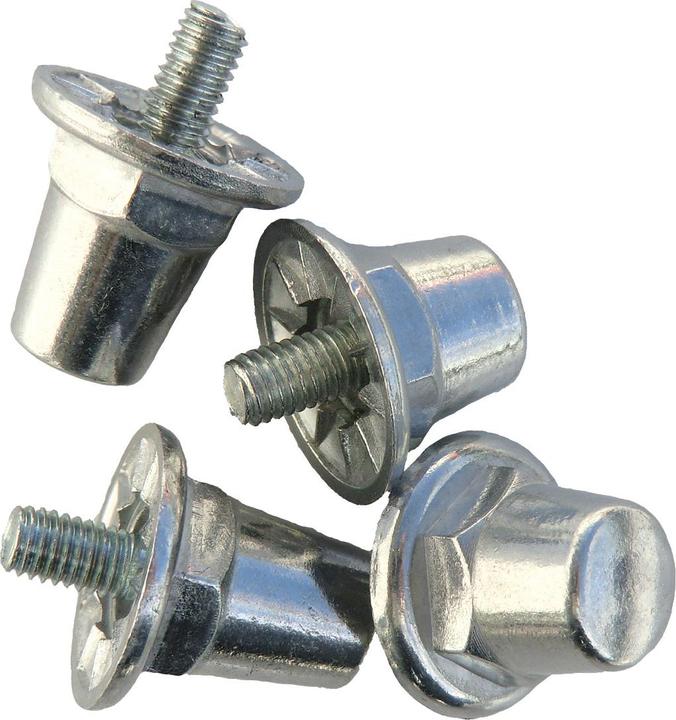 Sporti Zylindrische Alu-Krampen Beutel mit 100 Alu-Krampen/16 mm