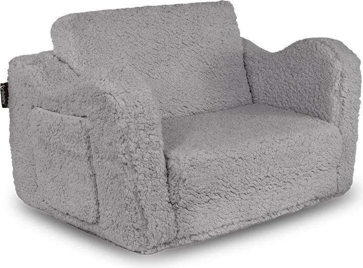 Vicco Children's armchair Conni, Grey, 60 x 43 cm fold-out (Child armchair)