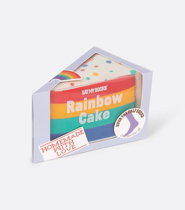 Actual product image Eat My Socks Socks, Rainbow Cake (One size)