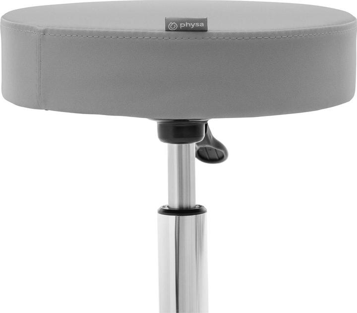 Immagine prodotto Physa Rollhocker höhenverstellbar WORCESTER DARK GRAY Kosmetikhocker 150 kg