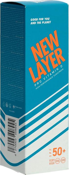 Actual product image New Layer Pro Vitamin D (Suntan cream, SPF 50+, 200 ml, 252 g)