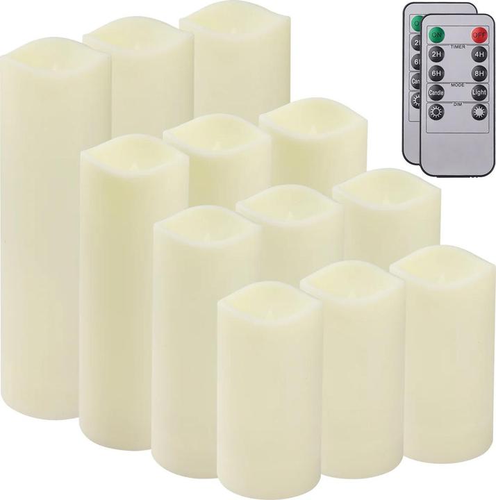 Platyne LED Kerzen mit Flammeneffekt (12 x)