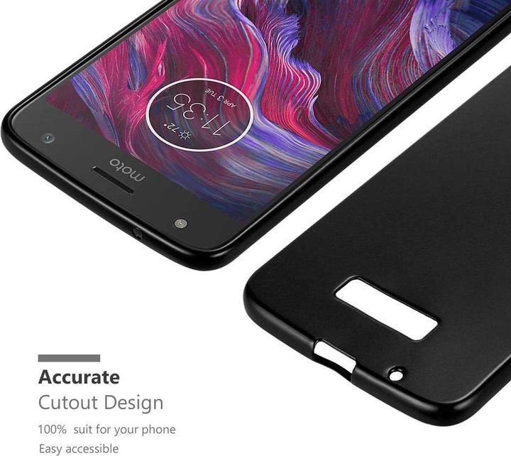 Actual product image Cadorabo TPU Matt Metallic Cover (Motorola Moto Z)