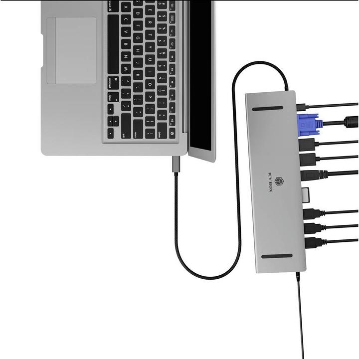 Produktbild Icy Box IB-DK2106a-CPD (USB-C, 7 Ports)