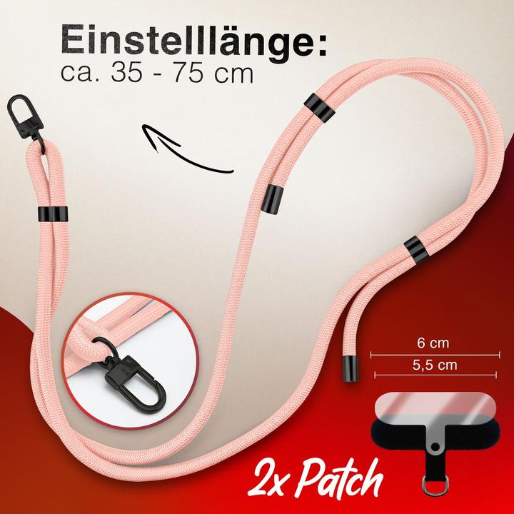 Image du produit Nalia HoldMe Lanyard Handykette - Universal Trageband für Smartphones - Verstellbar, Soft & Elastisch
