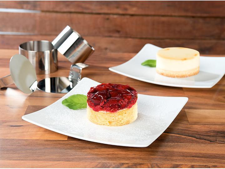 Produktbild Rosenstein & Söhne 6 Dessert-/Speiseringe mit Heber & Stampfer