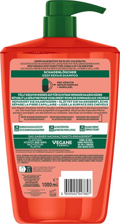 Actual product image Garnier Fructis Damage (1000 ml, Liquid shampoo)