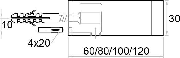 Produktbild Kws Wandtürpuffer (1 Stück, ø 3 x 10 cm)