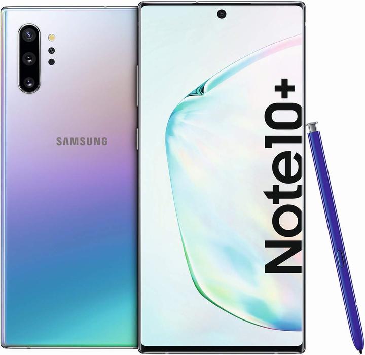 Actual product image Samsung Galaxy Note10+ EU (256 GB, Aura Glow, 6.80", Hybrid Dual SIM, 12 Mpx, 4G)