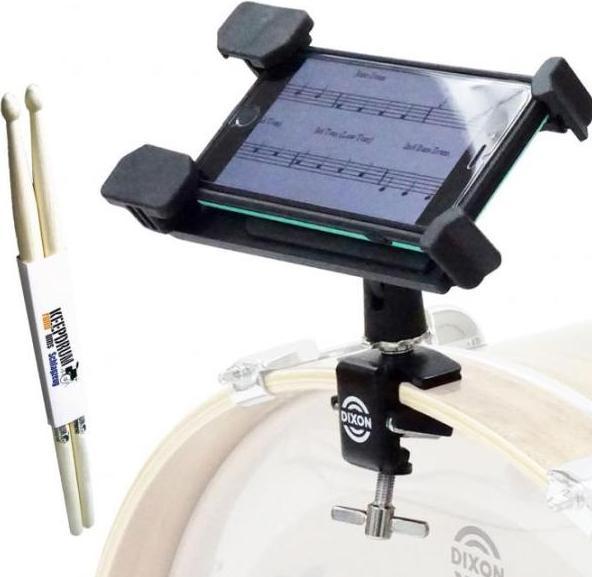 Produktbild Dixon PAKL-BDT-BX Bass Drum Tablet Halter mit Drumsticks